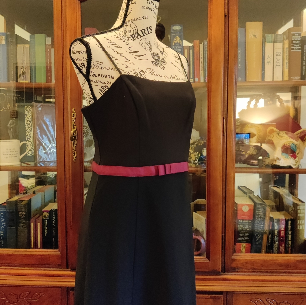 Black Dress w/ Purple Accent